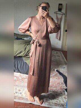 Aritzia Little Moon Vesper Wrap Dress